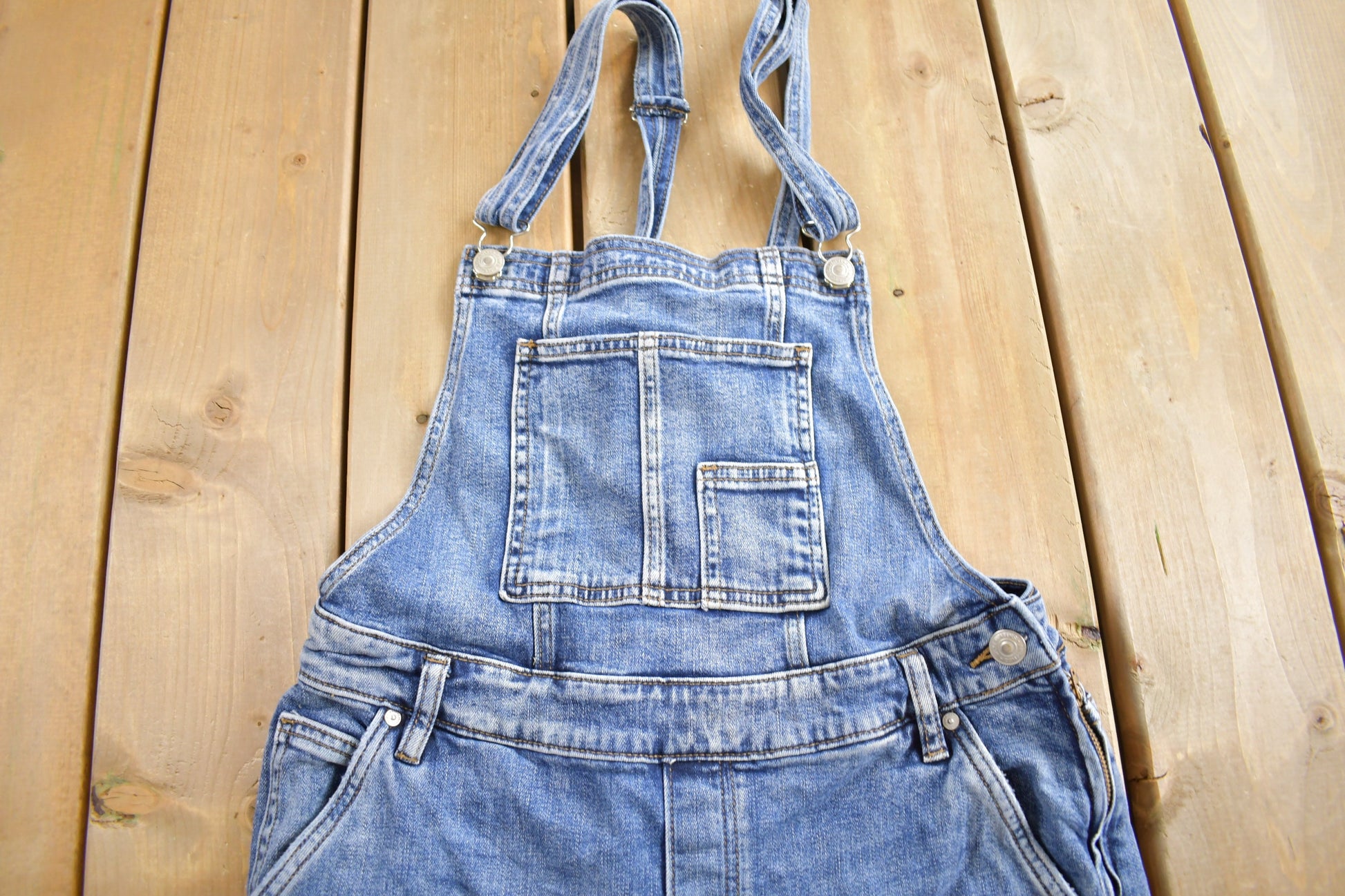 Vintage 1990s Silver Jeans Denim Overalls Size 26
