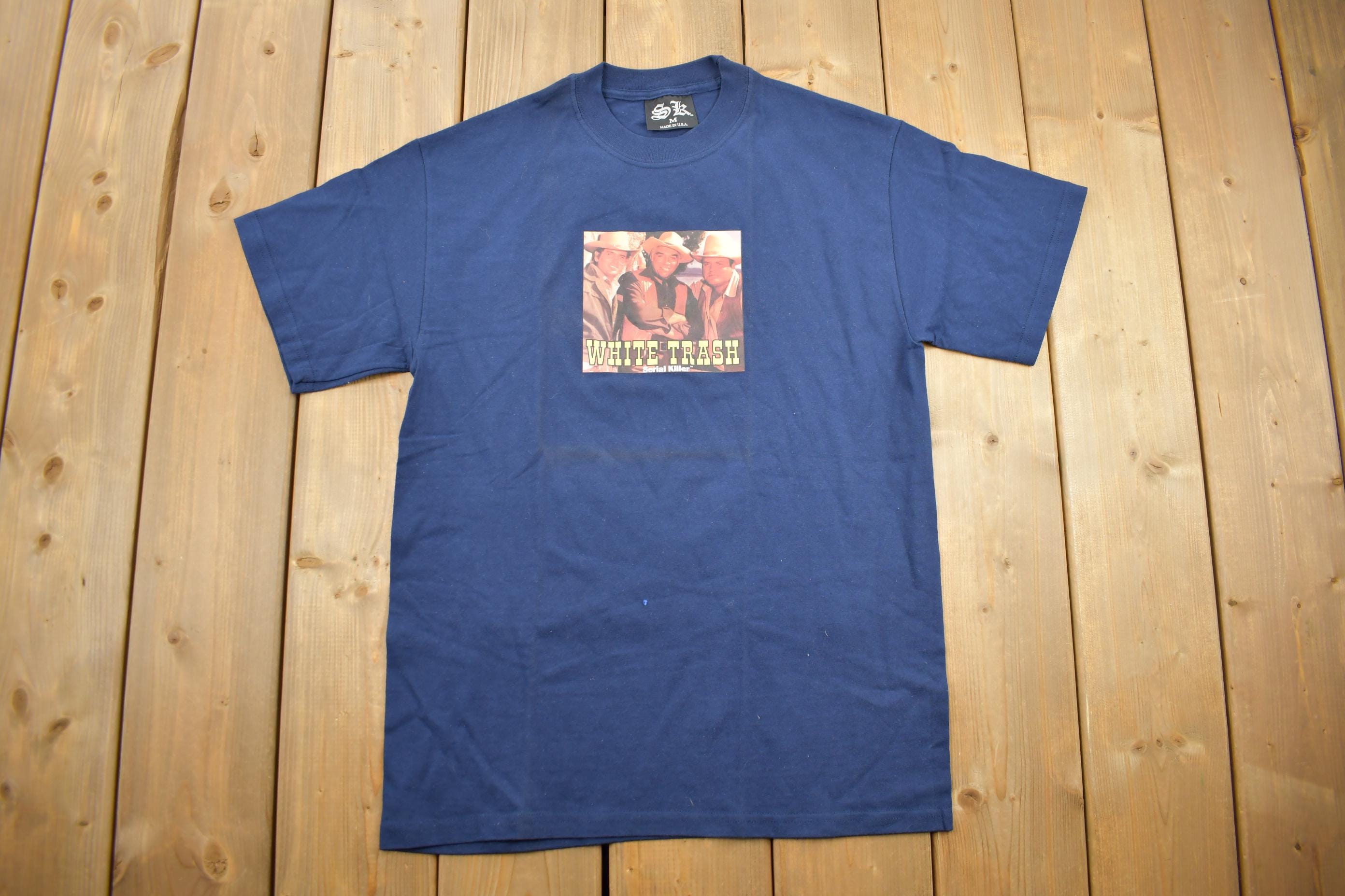Vintage 1990s Serial Killer White Trash Band Tee