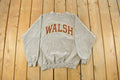 Vintage 1990s Walsh University Collegiate Crewneck Sweatshirt Men's Medium