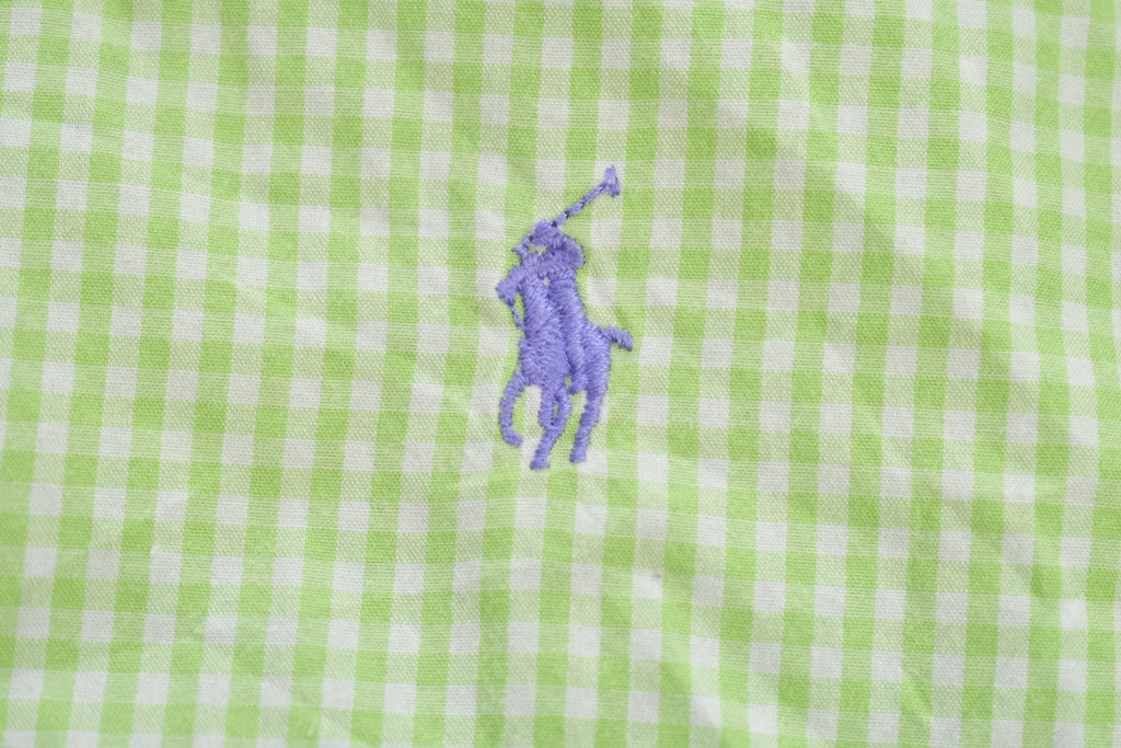 Vintage 1990s Ralph Lauren Blake Gingham Casual Long Sleeve Button Up