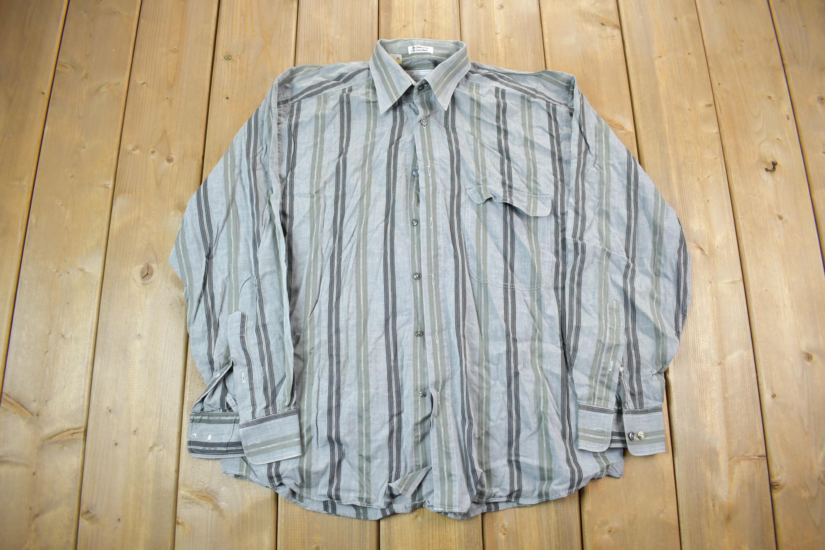 Vintage 1990s striped Button Up Shirt