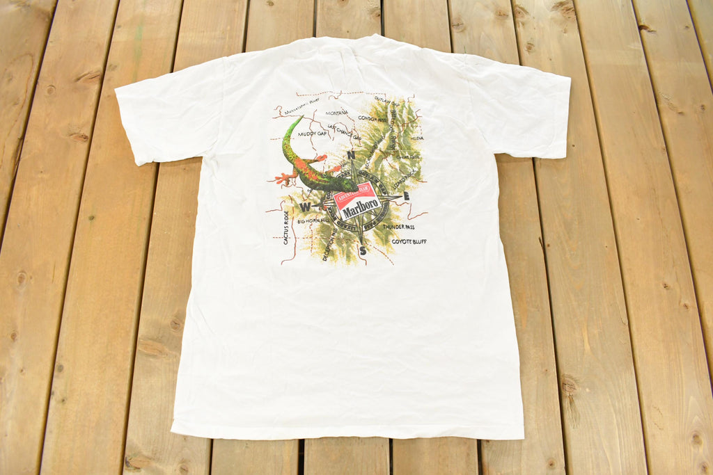 Vintage 1990s Marlboro Adventure Team Lizard Rock Graphic T-Shirt Men's Large