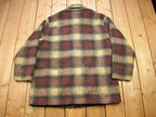 Vintage 1990s Eddie Bauer Plaid Fleece Button Up Woman's Sweater