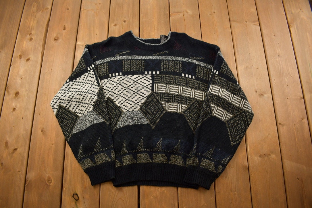 Vintage 1990s Expressions Knitted Crewneck Sweater