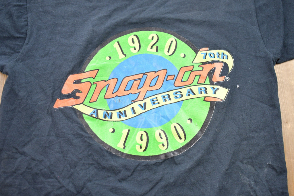 Vintage 1990 Snap-On Graphic T-Shirt / Graphic / 80s / 90s / Streetwear / Retro Style / Single Stitch / Made In USA