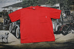 Vintage 1990s Big Shot Blank Red Pocket T Shirt