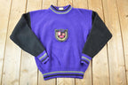 Vintage 1990s Sunsations College Edition Knit Abstract Pattern Crewneck Sweater