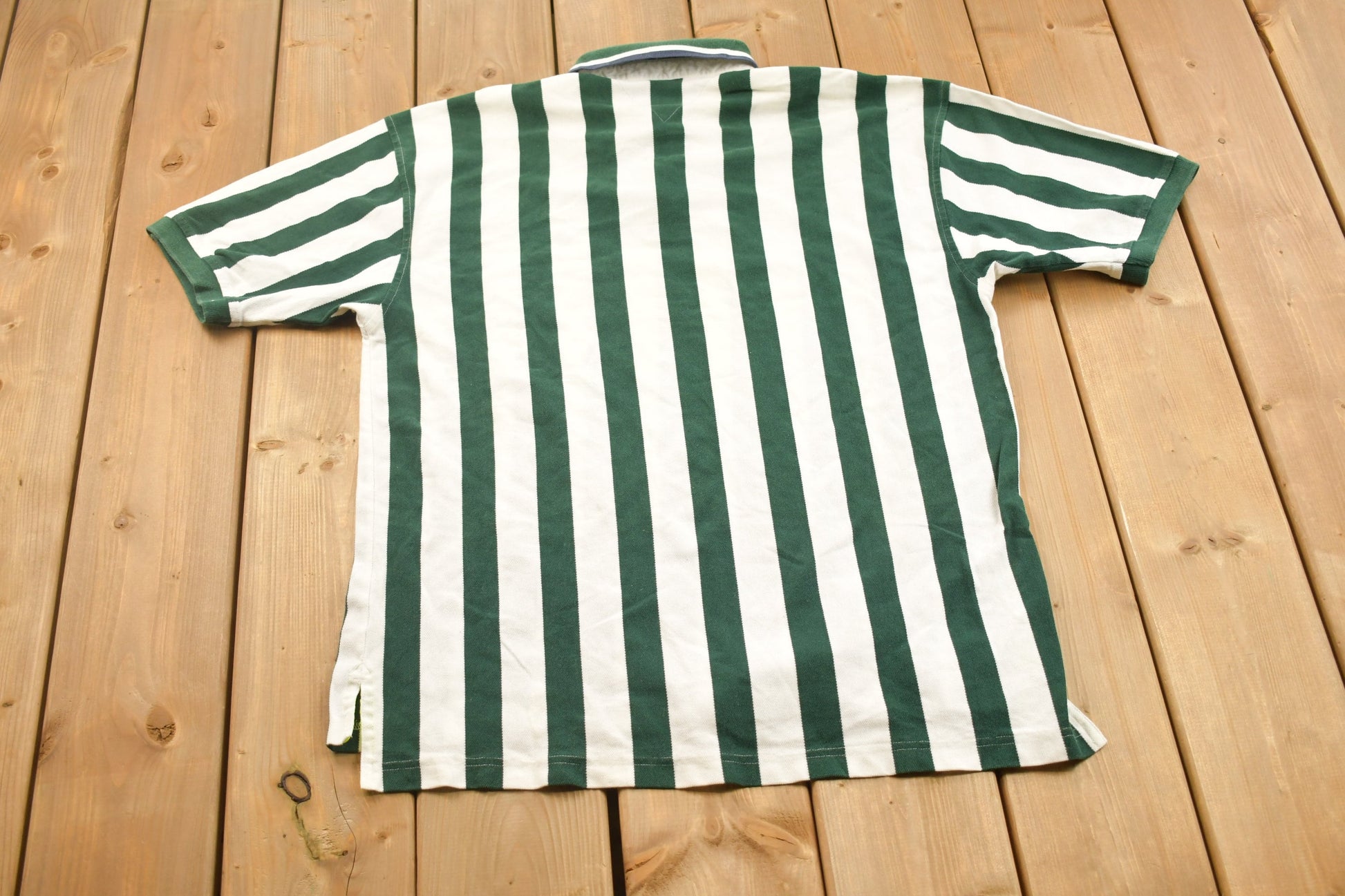 Vintage 1990s Tommy Hilfiger Striped Polo T-Shirt