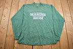 Vintage 1990s Cute "Marine Mom" Graphic Crewneck Sweater