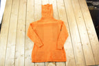 Vintage 1970s Hand Loomed Knit Abstract Pattern Turtleneck Sweater Womens S