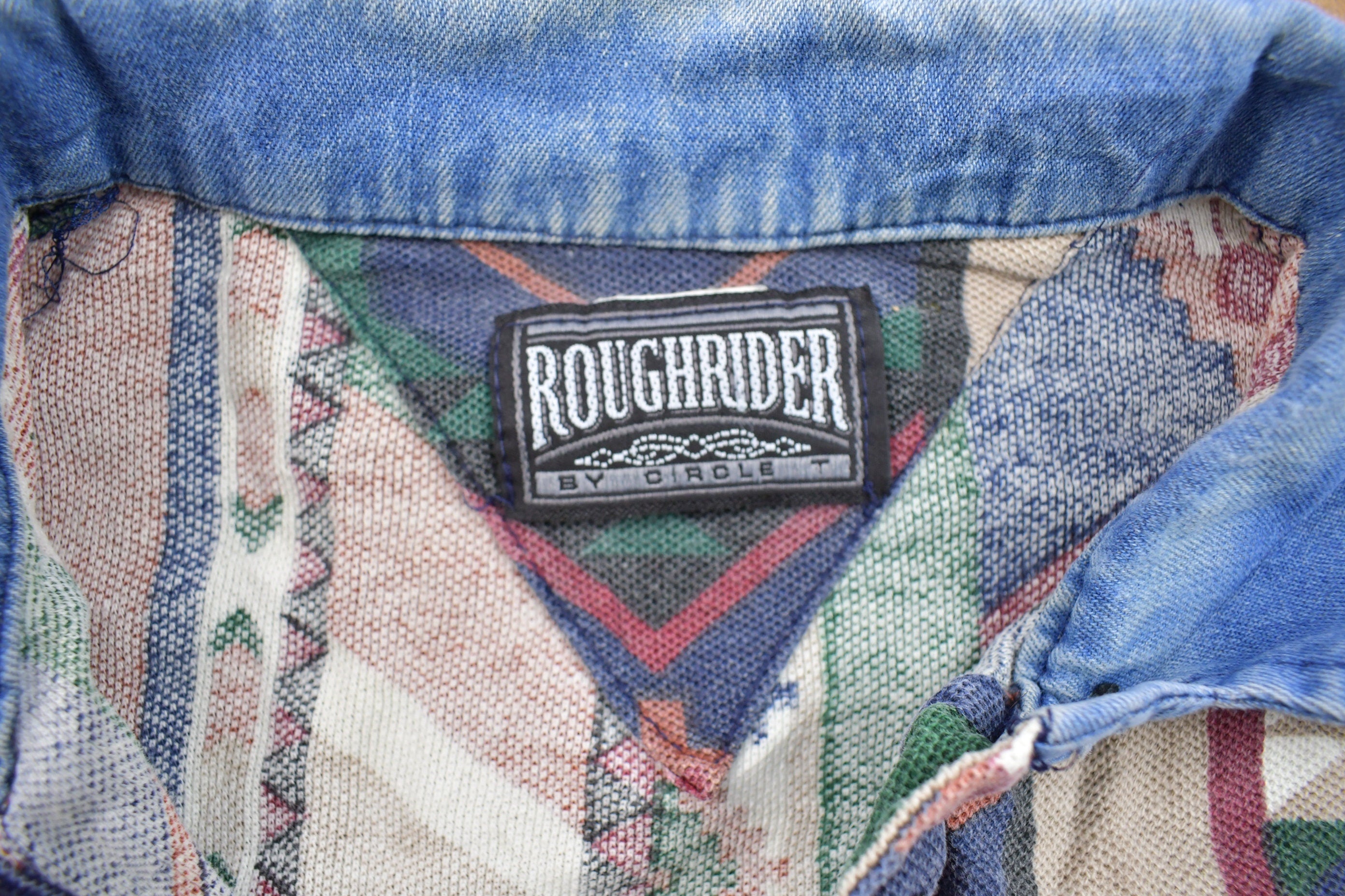 Vintage 1990s Rough Rider Collared T Shirt