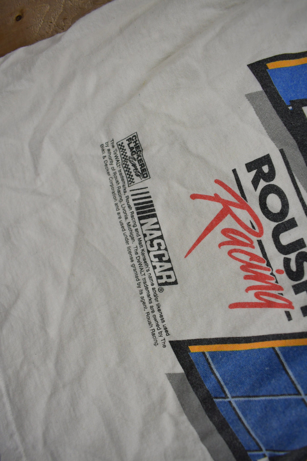 Vintage 1990s Matt Kenseth NASCAR Dewalt Racing T-Shirt