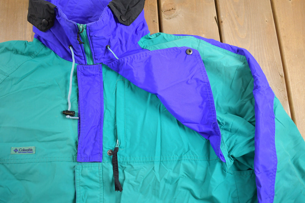 Vintage 1990s Columbia Sportswear Full Zip Windbreaker Jacket