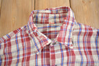 Vintage 1970s Buckeye Plaid Flannel Button Up Shirt