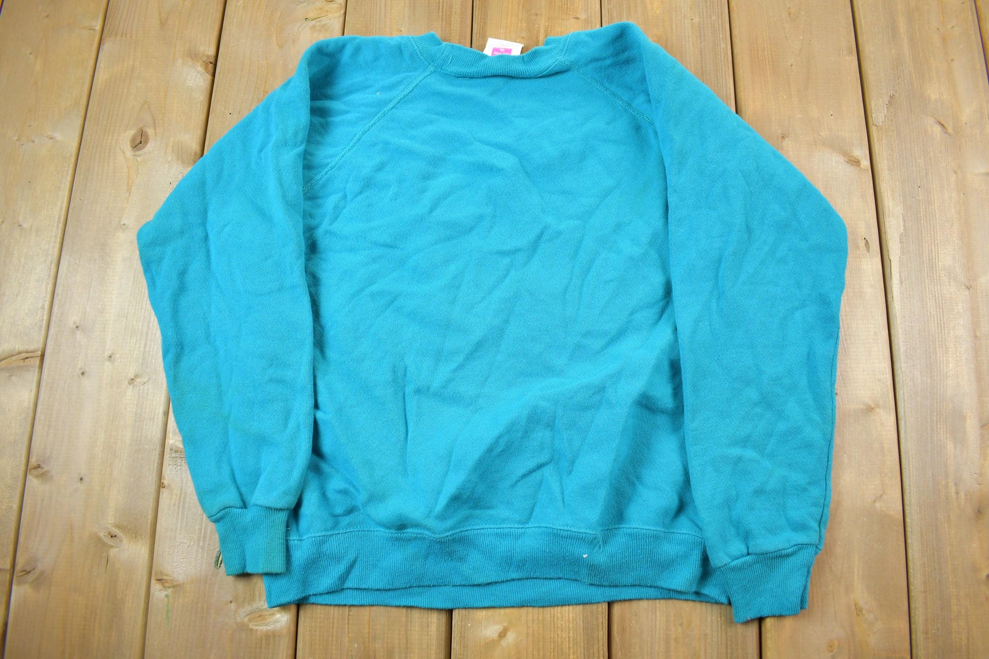 Vintage 1990s Blank Light Blue Crewneck Sweatshirt