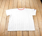 Vintage 1990s Russell Athletic Embroidered Graphic T Shirt Made In USA Size XL