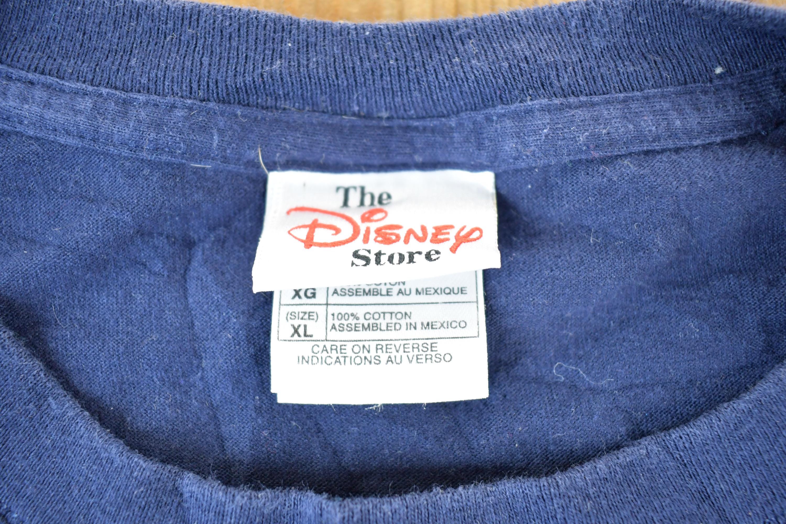 Vintage Y2K Tigger Face The Disney Store 3D logo Cartoon Promo T-Shirt Mens XL