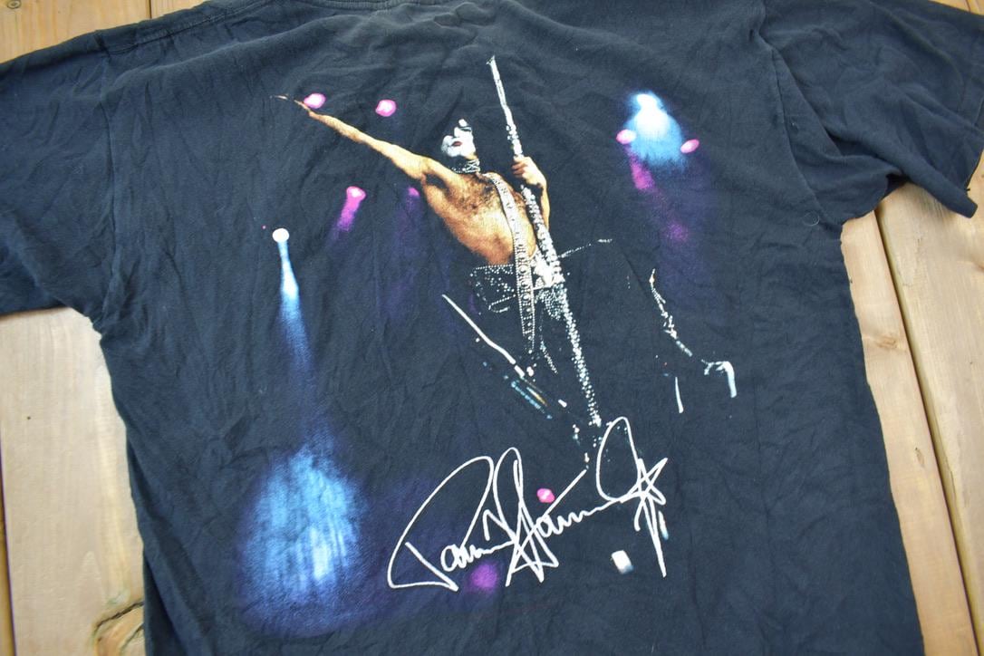 Vintage 1990s KISS Paul Stanley All Over Print Band T-Shirt