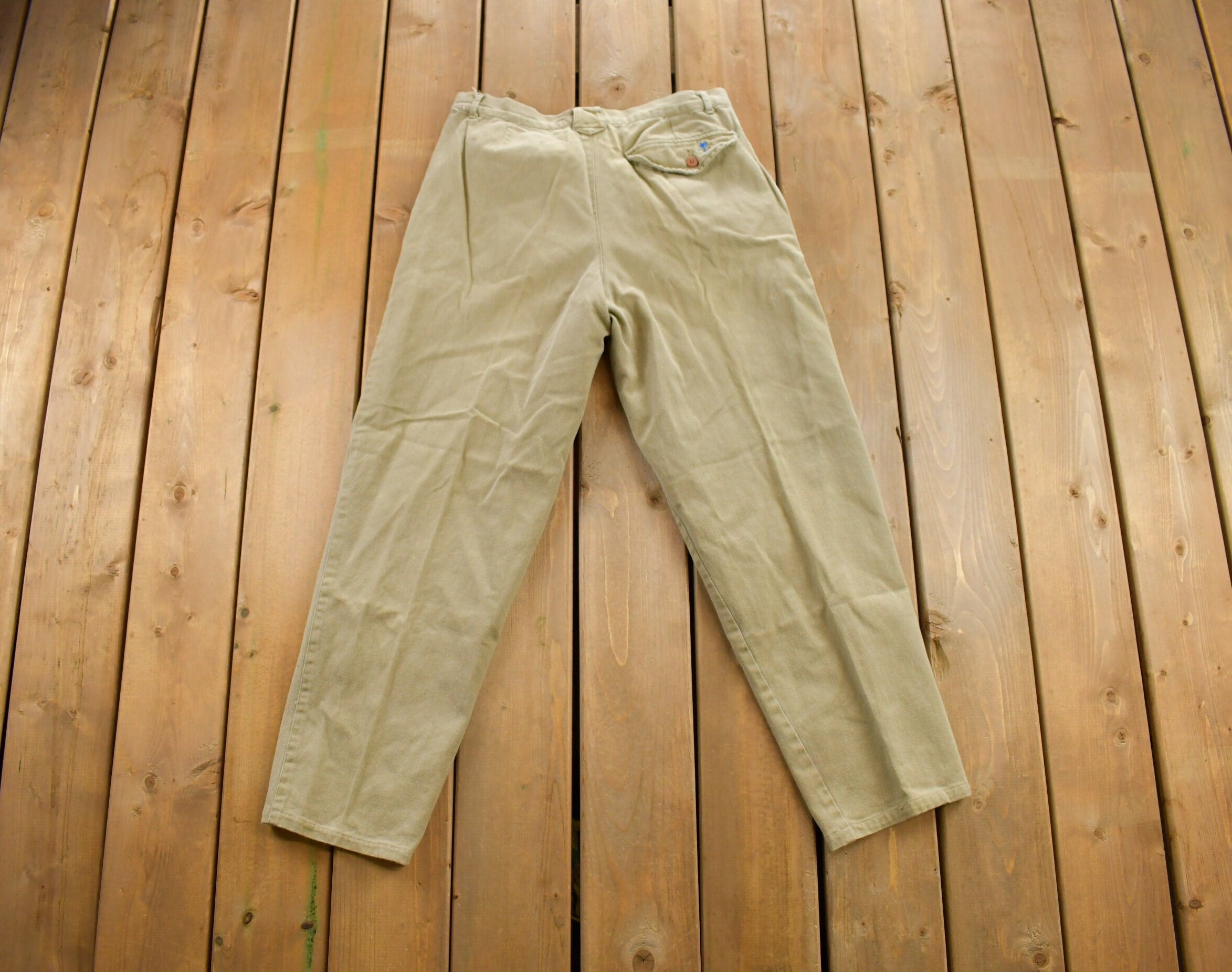 Vintage 1980s 'YES' Khaki Pants