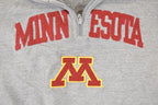 Vintage 1990s Jansport Minnesota Quarter Zip Embroidered University Crewneck Sweater Mens L