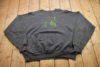 Vintage 1990s Stick Figure Christmas Sweater