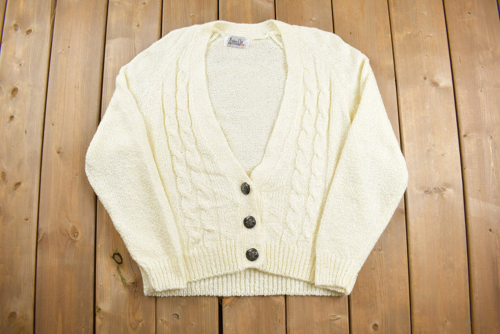 Vintage 1990s Ashley Ill Knit Cardigan Sweater