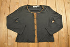 Vintage 1990s Jessica Sport Knit Cardigan Sweater