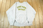Vintage 1980s George Mason University Champion Reverse Weave Crewneck Sweatshirt Mens 2XL