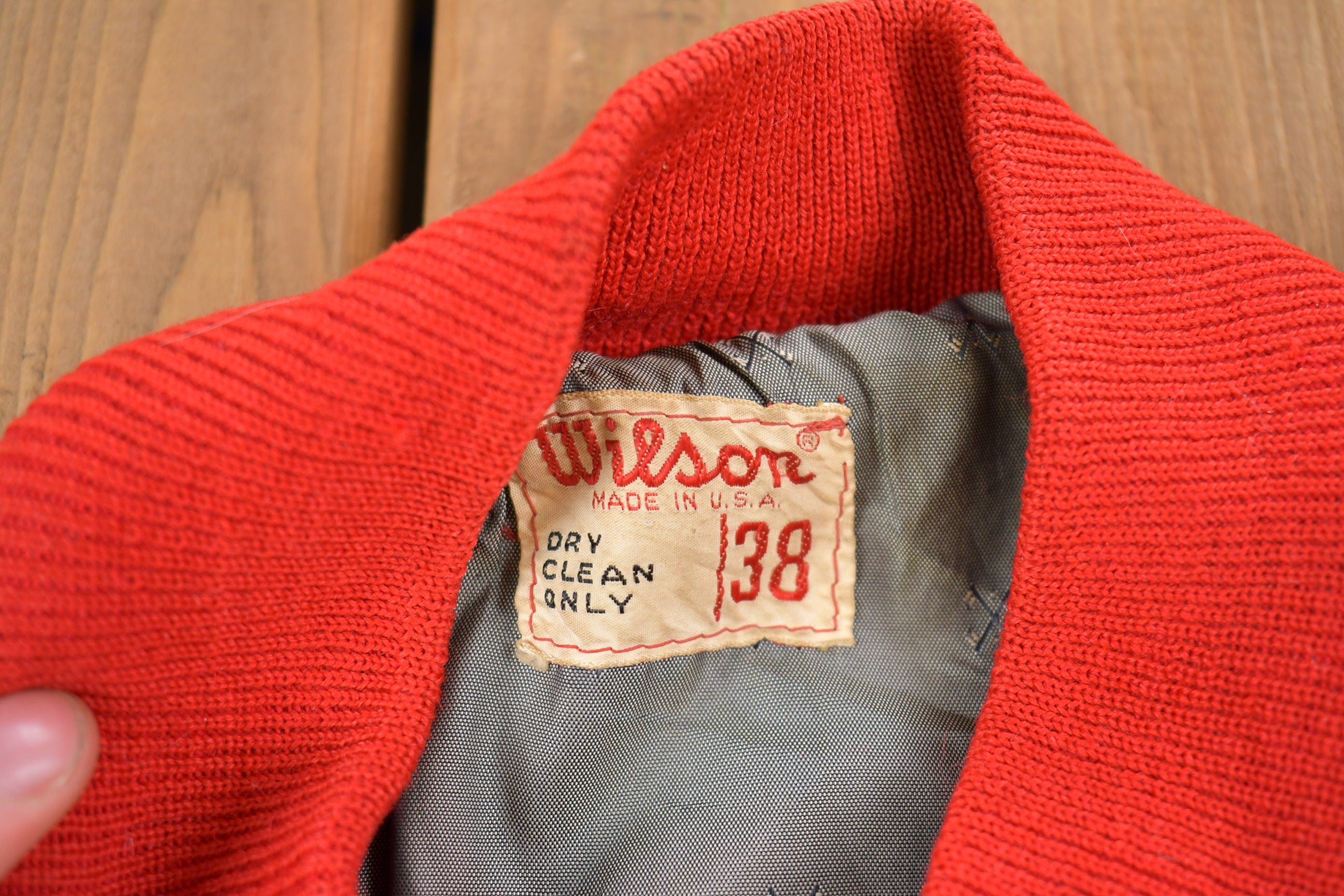 Vintage 1980s Wilson Varsity Wool Jacket /