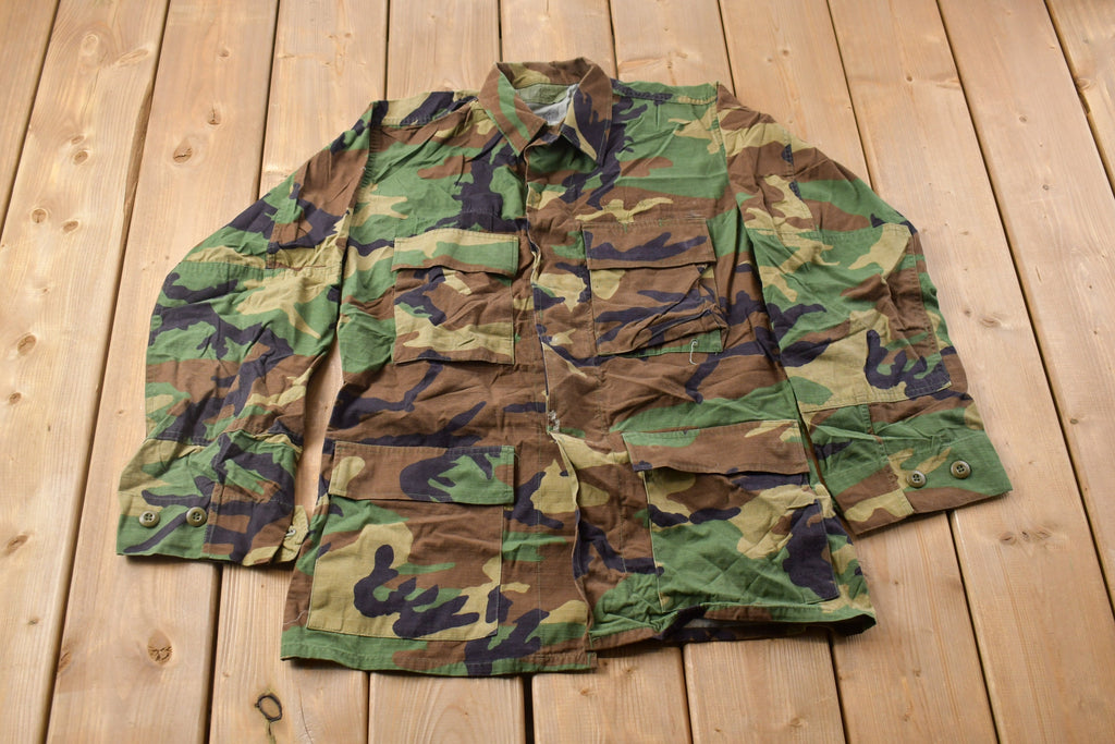 Vintage Military Button Up Shirt