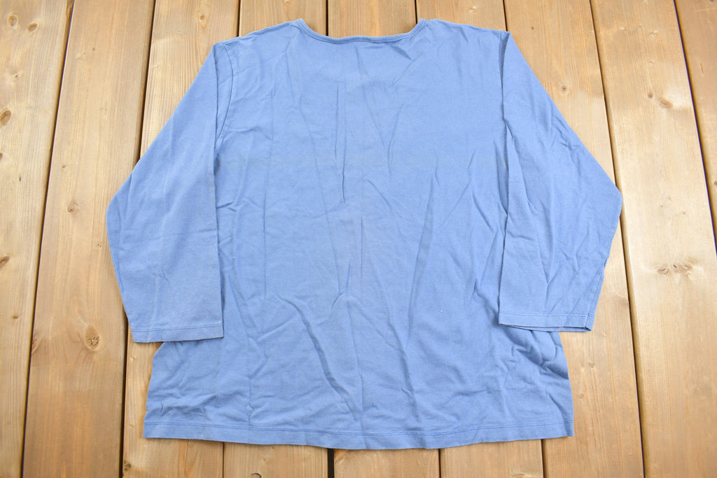 Vintage 1990's Cute Flower Long Sleeve T-Shirt