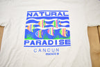 Vintage 1990s Natural Paradise Cancun Mexico Souvenir T Shirt