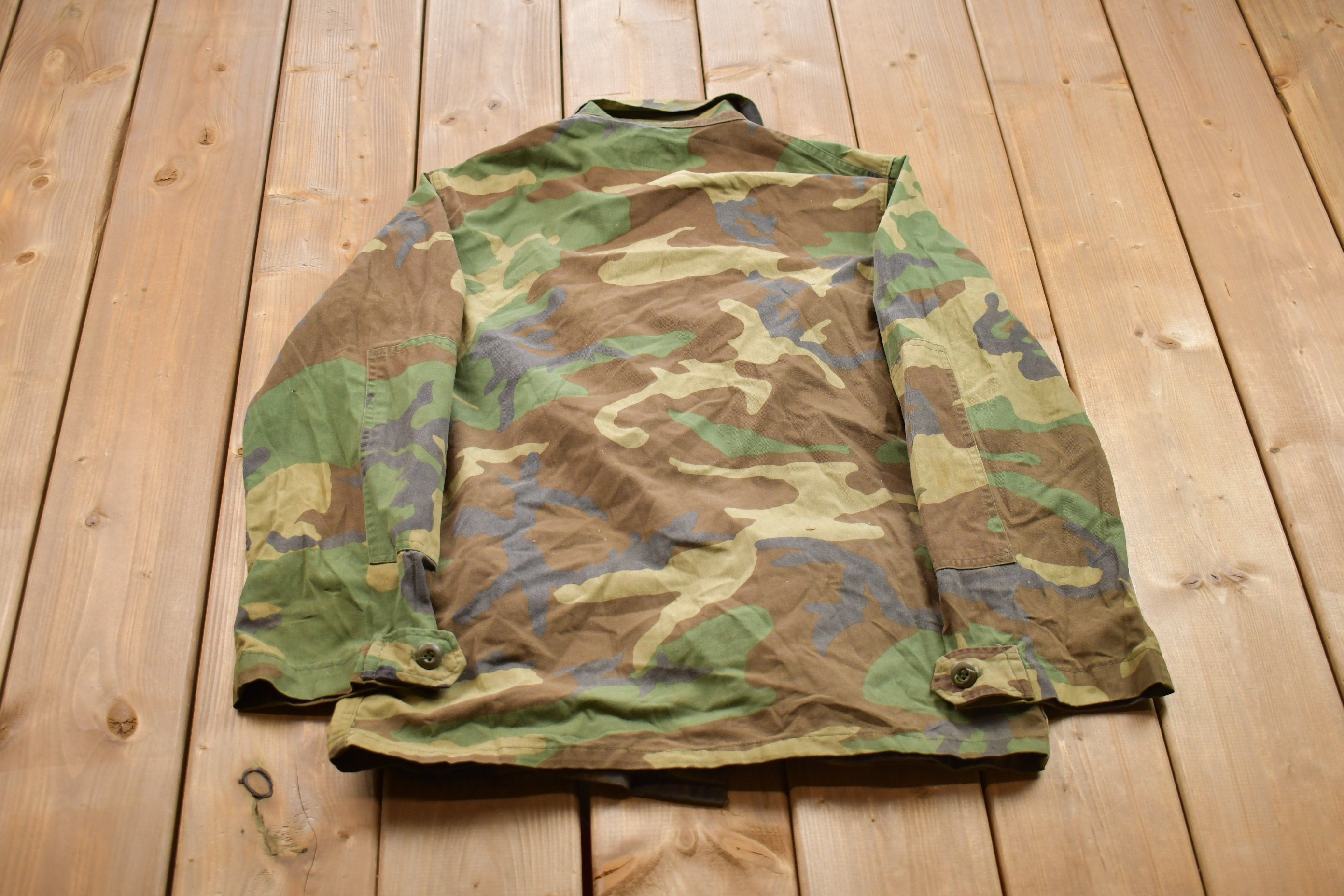 Vintage Military Button Up Shirt