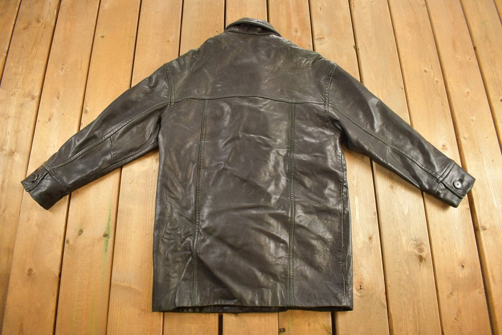 Vintage 1990s Danier Leather Trench Coat