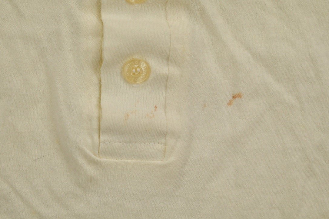 Vintage 1990s Blank Quarter-button T Shirt