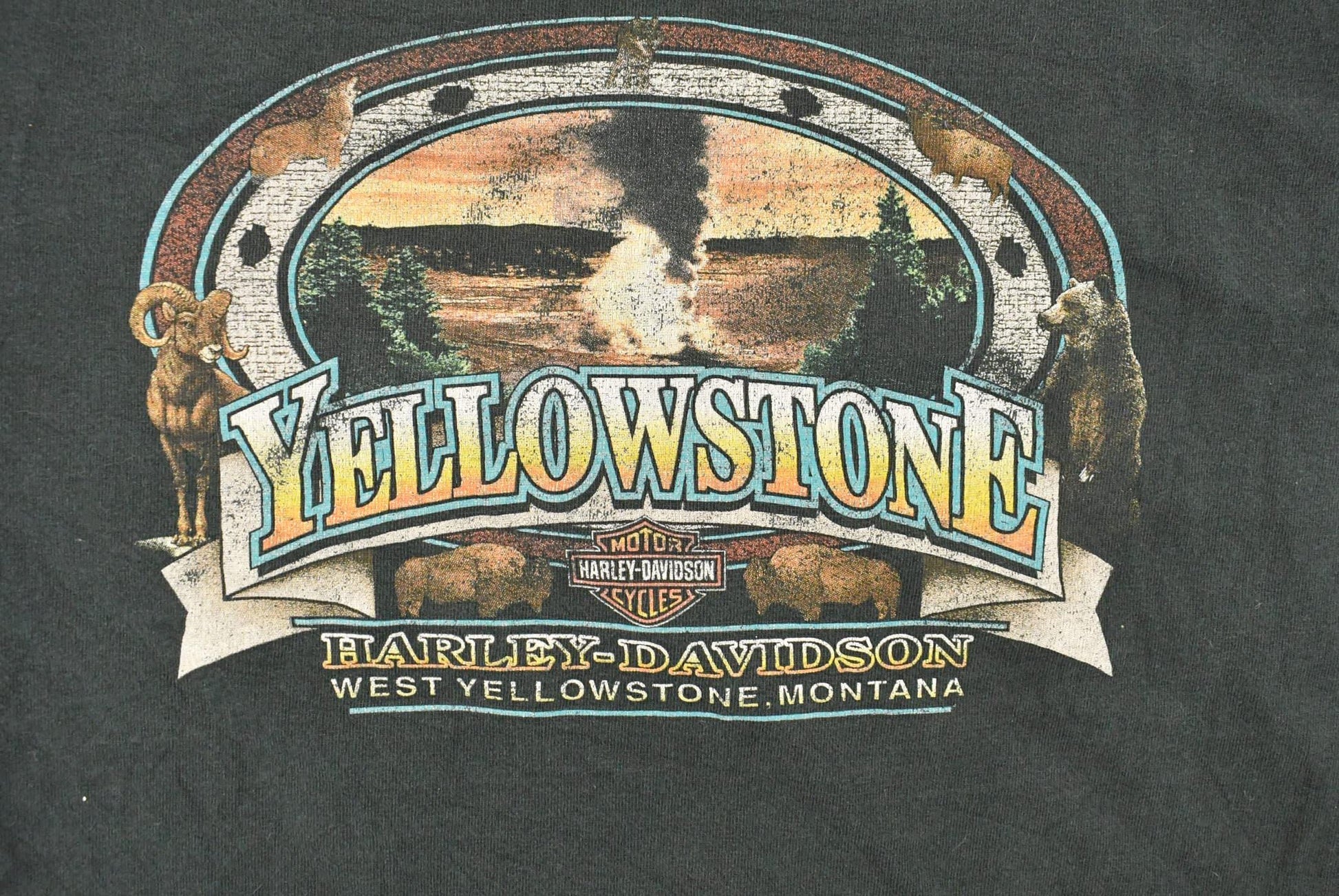 Vintage 1990s Harley Davidson Motorcycles Long Sleeve T-Shirt Men's 3XL