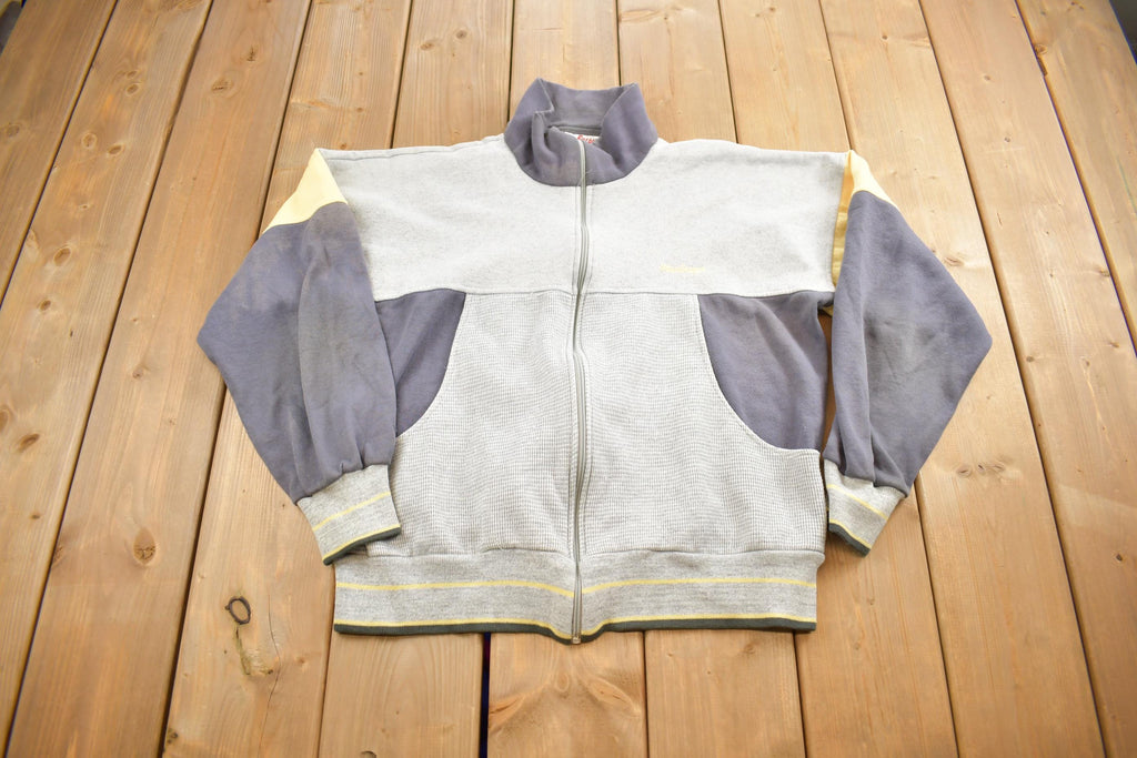 Vintage 1990s Macgregor Zip Up Embroidered Fleece Sweater