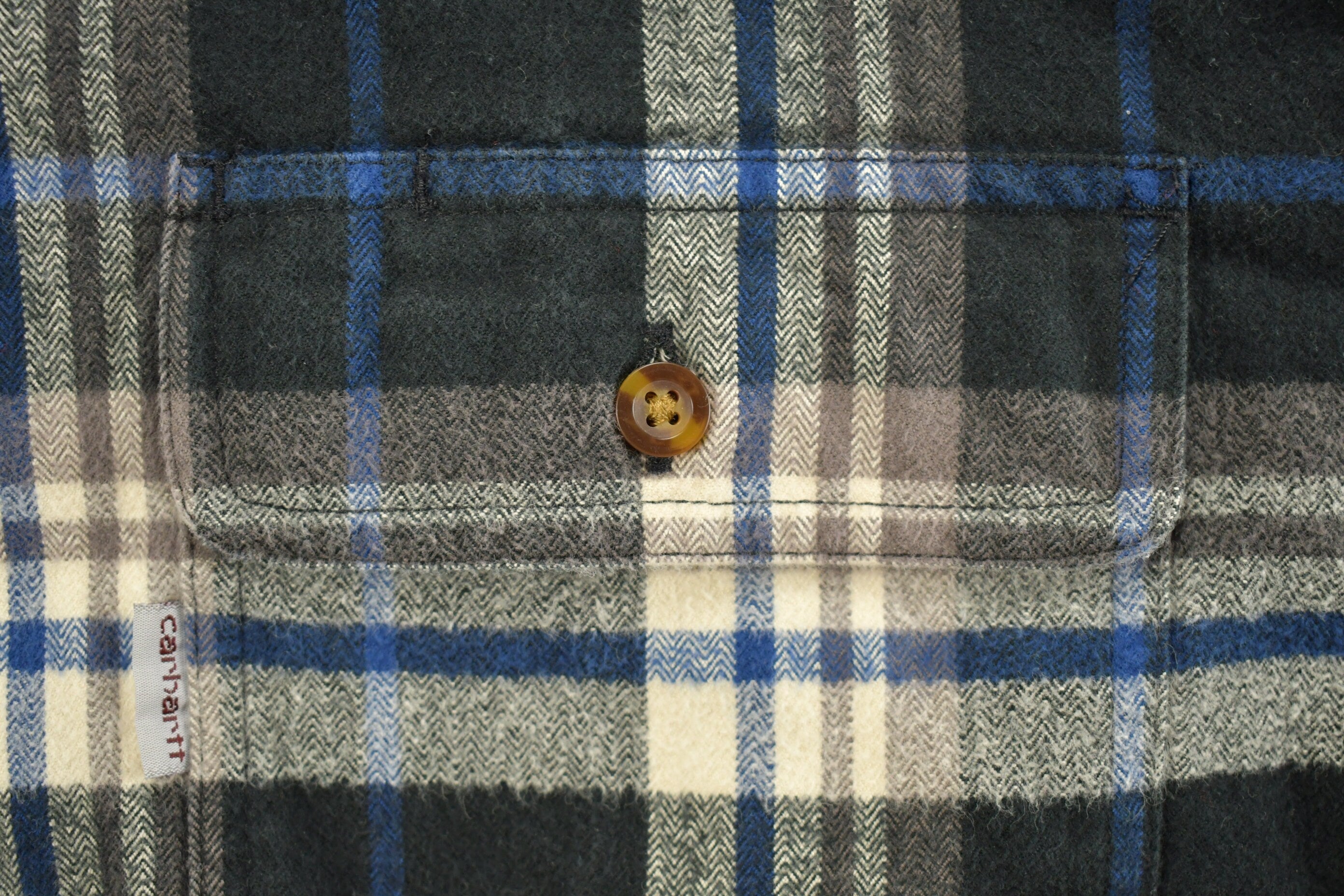 Vintage 1990s Carhartt Plaid Button Up Shirt
