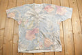 Vintage 1990s Floral Gabriella T Knitted Cardigan Sweater Short Sleeve