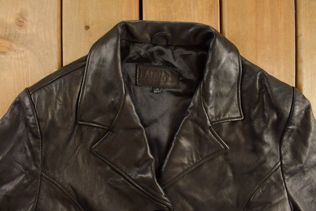 Vintage 1990s Laura Leather Coat