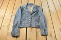 Vintage 1990s Maurices Denim Button Up Blazer Jacket Women's M / Womens Blazer / Vintage 1990s Blazer / Vintage Denim