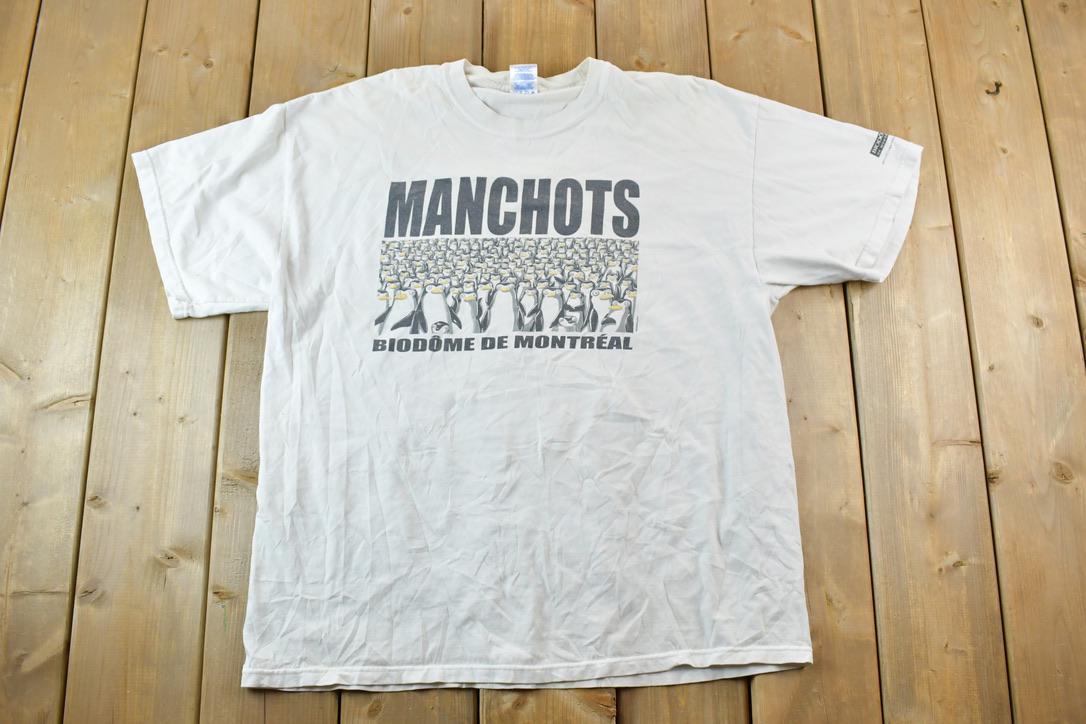 Vintage 1990s Manchots Montreal Eco Dome Souvenir T-Shirt