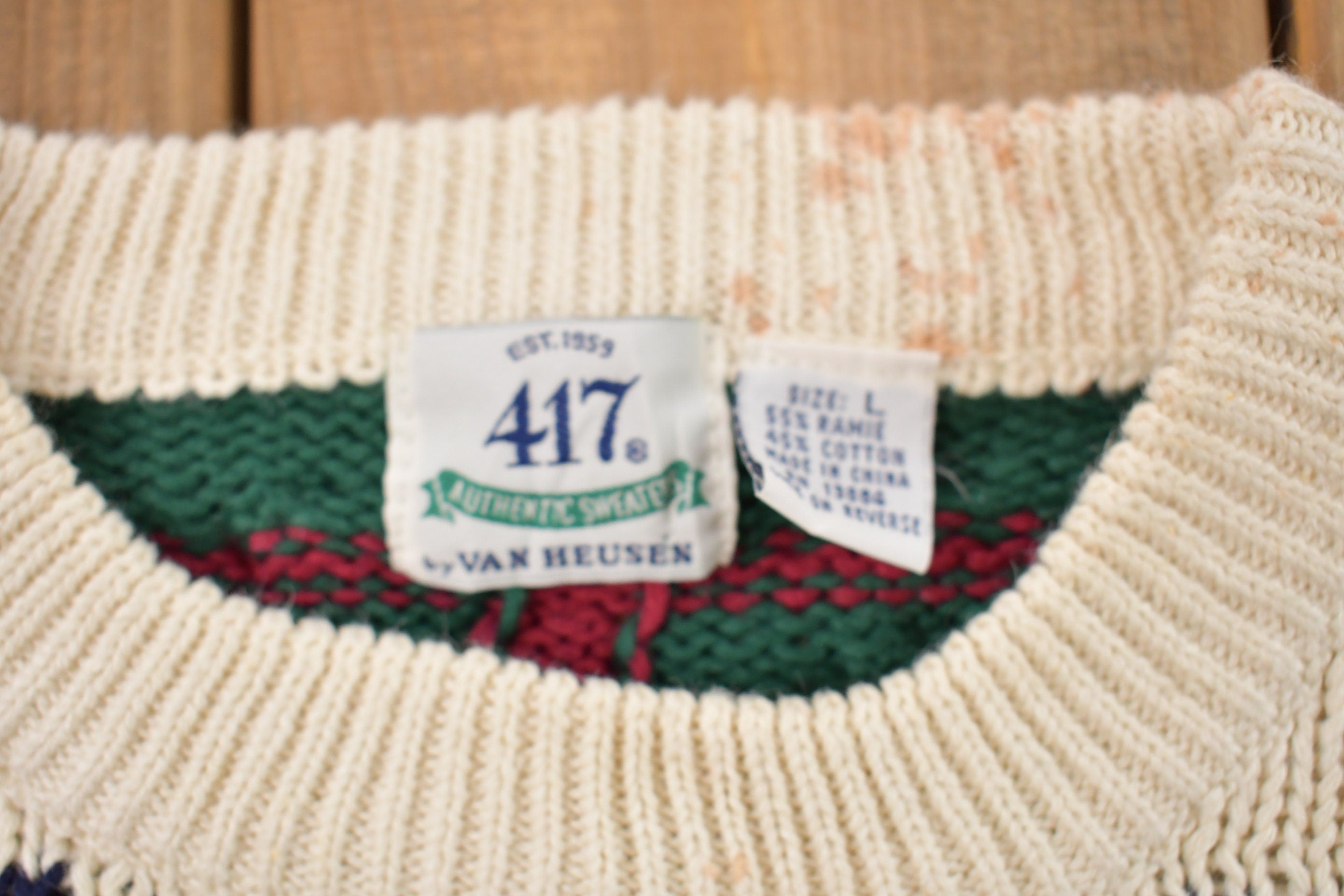 Vintage 1990s Van Heusen Knitted Sweater