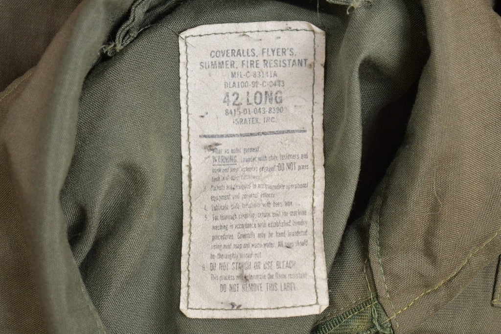 Vintage 1992 Military Flyer Coverall Jumpsuit