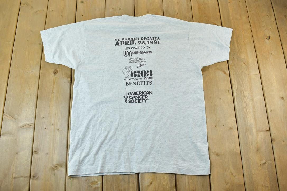 Vintage 1991 Screen Stars Best Beta Sigma Kappa Pi University Collegiate T-Shirt