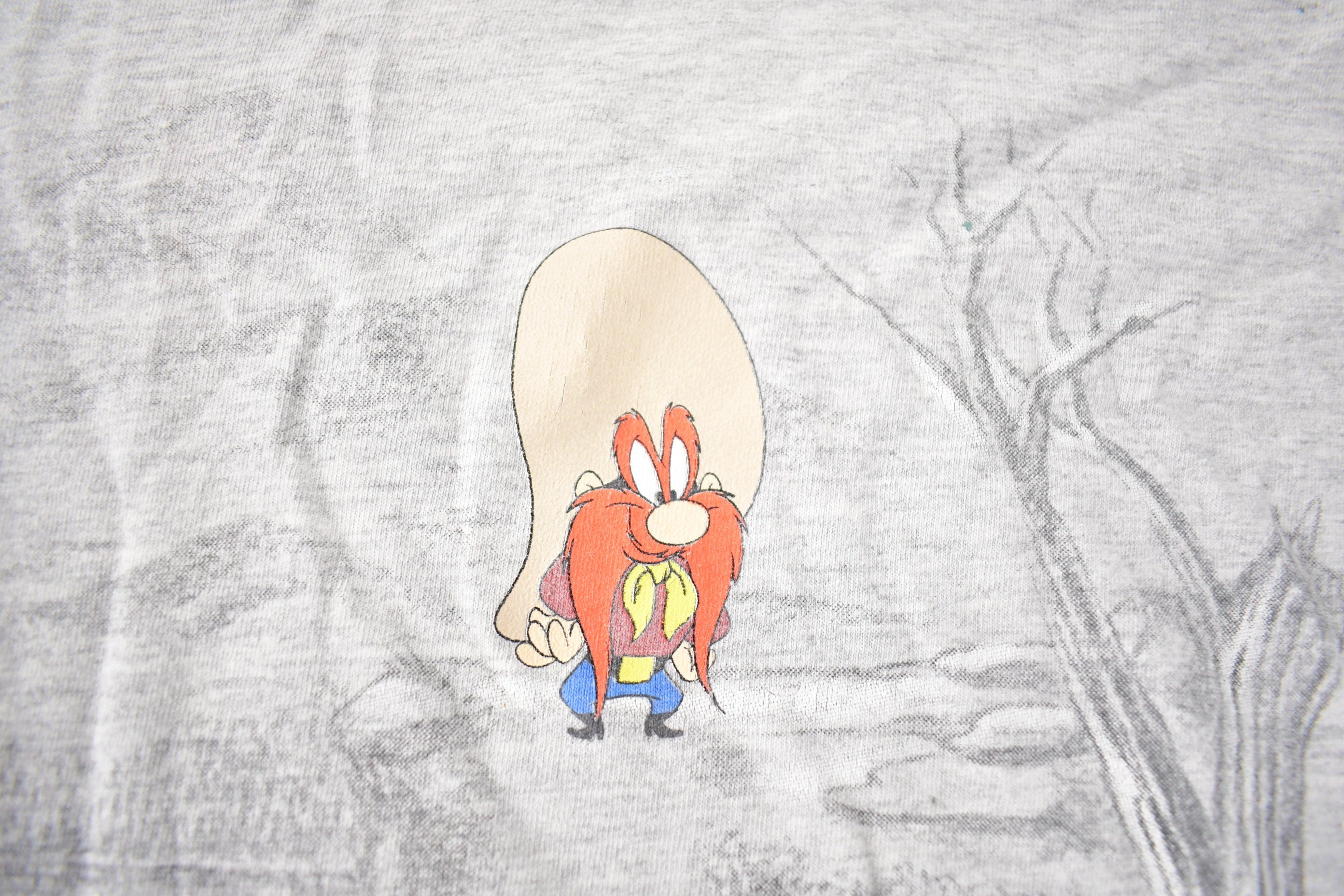 Vintage 1997 Warner Bros Yosemite Sam Graphic T Shirt Made In USA Size XL