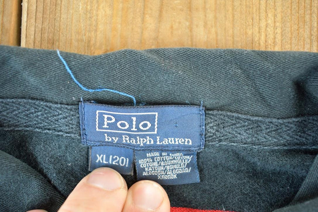 Vintage 1990s Polo Ralph Lauren Striped Button Up Shirt Youth XL
