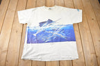 Vintage 1990s Spearfish Single Stitch Wrap Around Graphic T-Shirt Made In USA