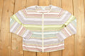 Vintage 1990s Talbot Knit Zip Up Cardigan Sweater