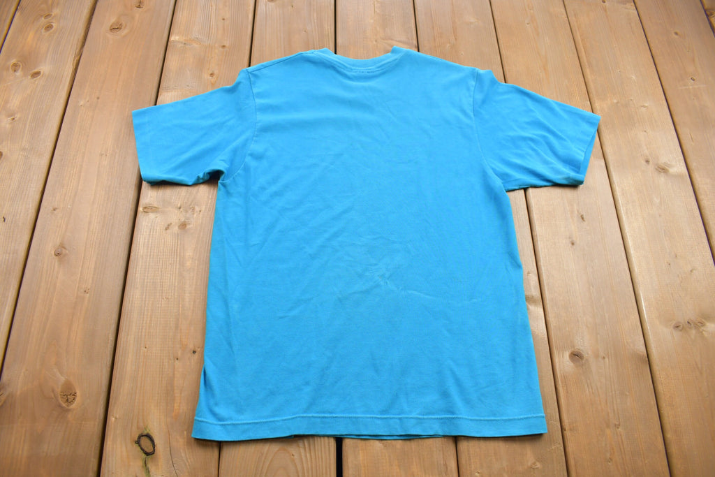 Vintage 1990s Hanes Blank Blue T Shirt